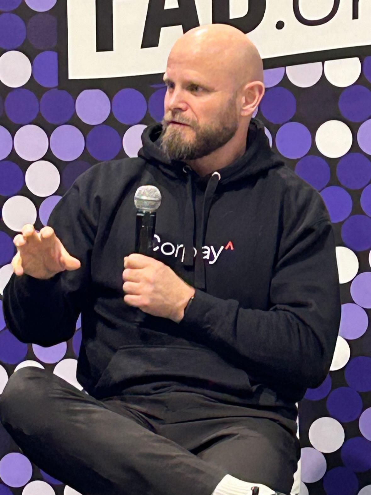 Lars Nielsen taler på FAB UK Festival